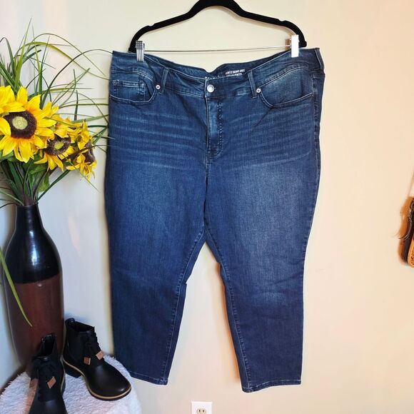 Torrid Blue Ankle Jeans - Picture 2 of 5